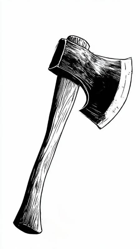 Ax Sketch Black And White 1