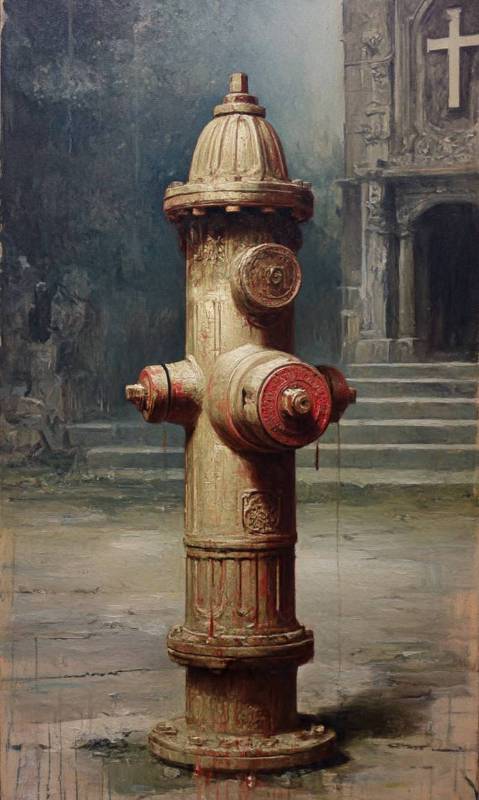 Fire Hydrant Digital Painting