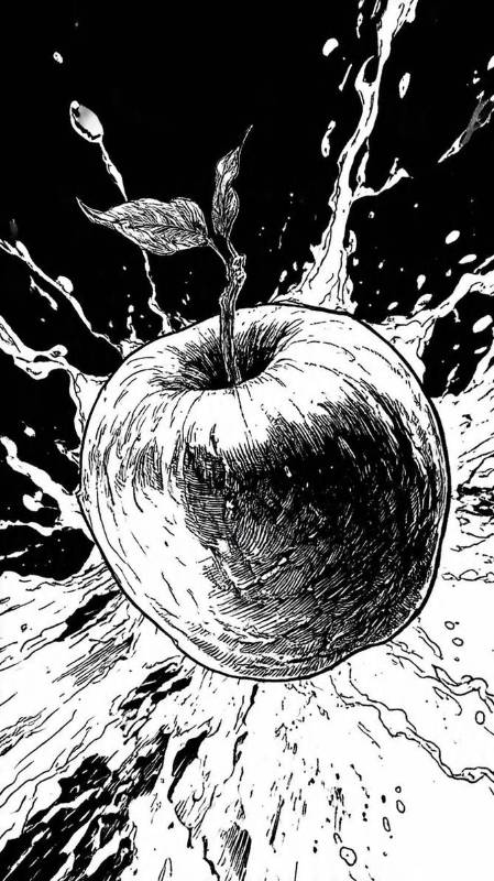 Apple Black And White 2