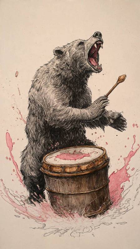Bear Man Vs Drum 2