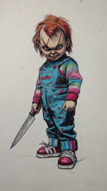 Chucky Colored Pencils
