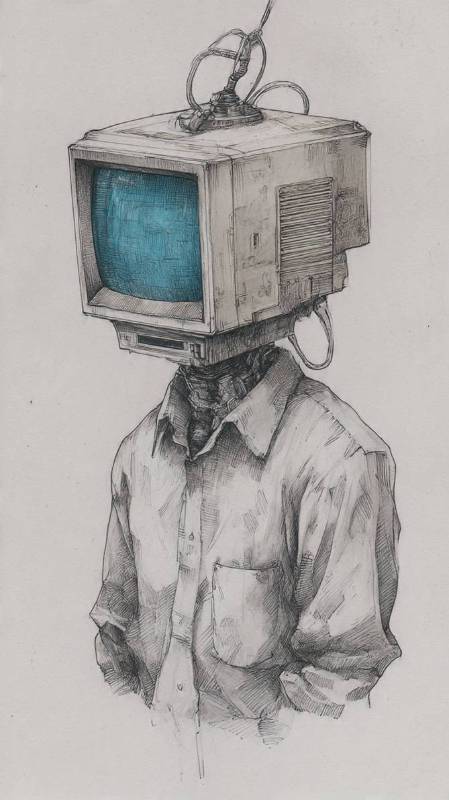 Computerhead Sketch 1