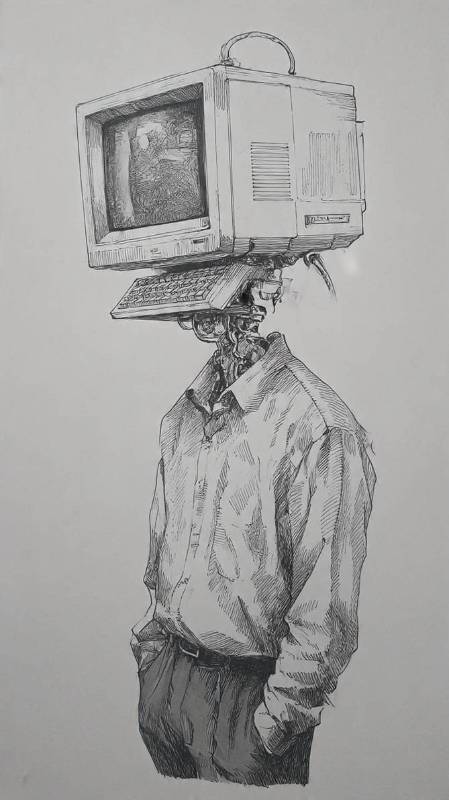 Computerhead Sketch 3