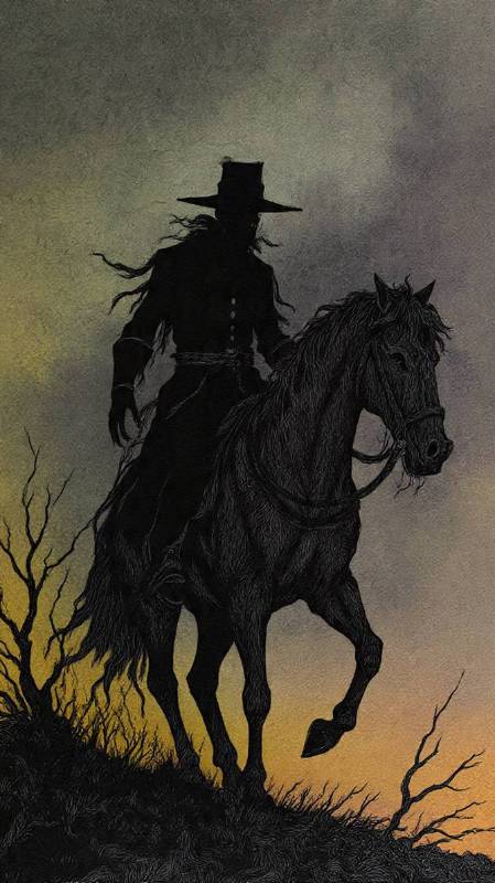 Dark Sky Horse Rider