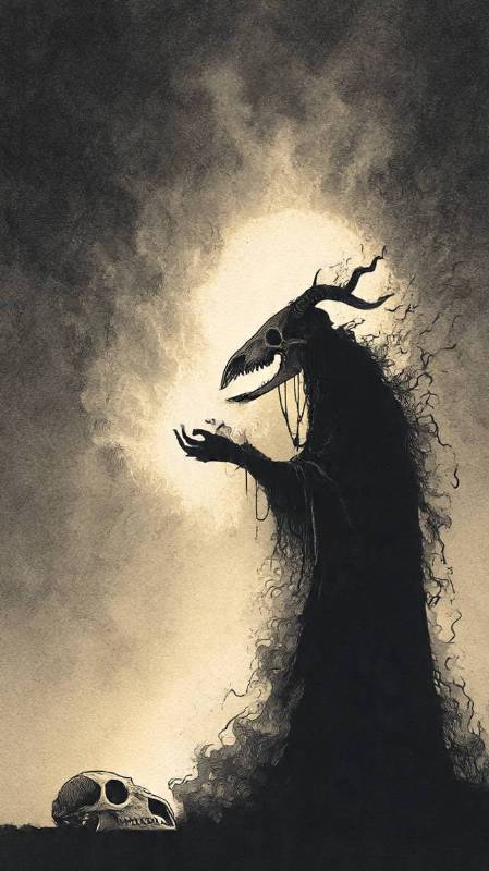 Demon Offering Sympathies To The Devil