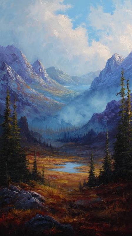 Fantasy Mountain Scene 2