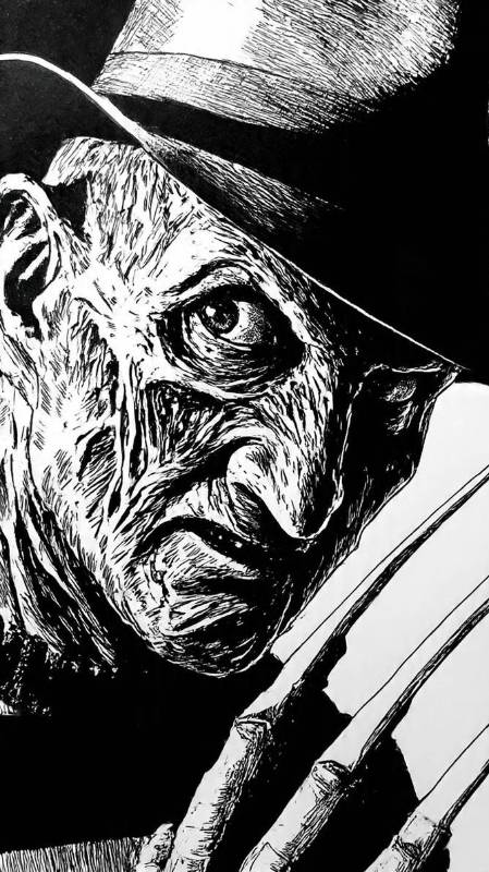 Freddy Krueger Black And White 2