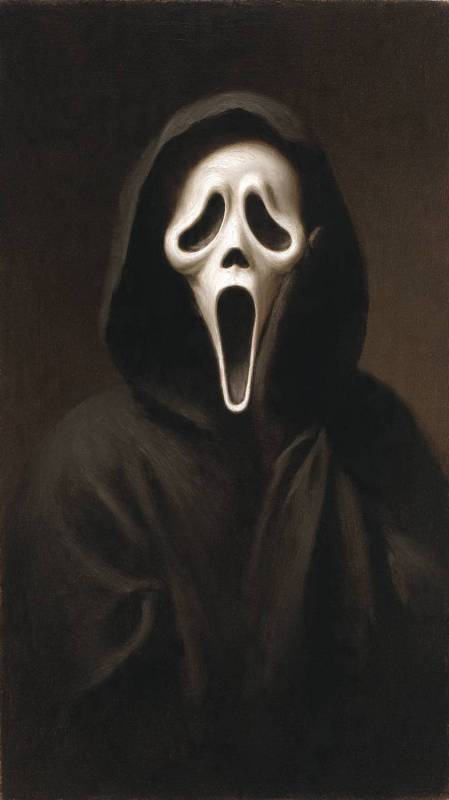 Ghostface From Scream Painting 1