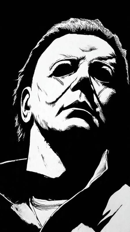Michael Myers Black And White 3