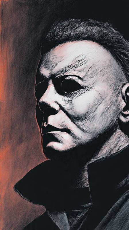 Michael Myers Pencil And Charcoal 2