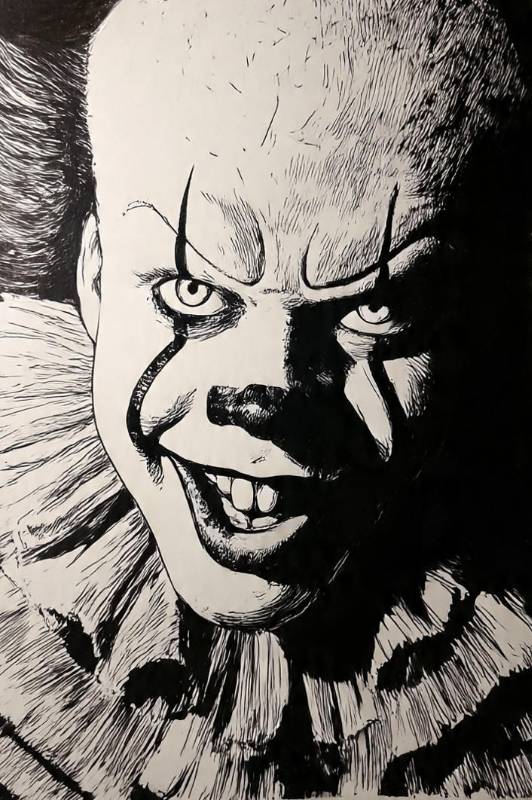 Pennywise From It Black And White 1