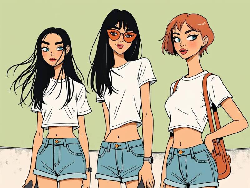 Skater Girls Going Shopping