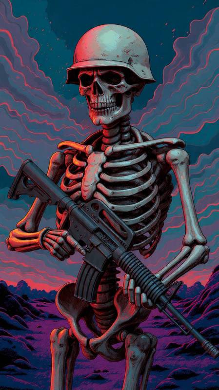 Skeletal Remains Of A Fascist Infantry Man