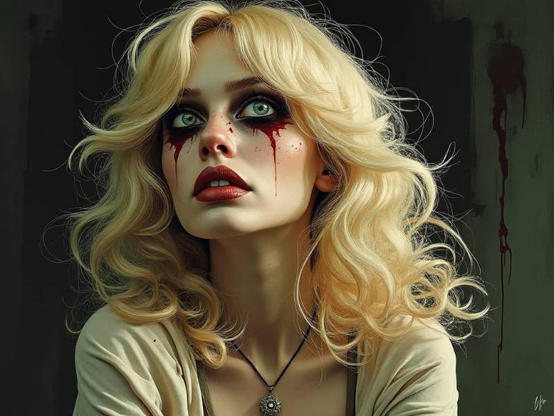 Sole Female Survivor 2 Horror Film Concept Art