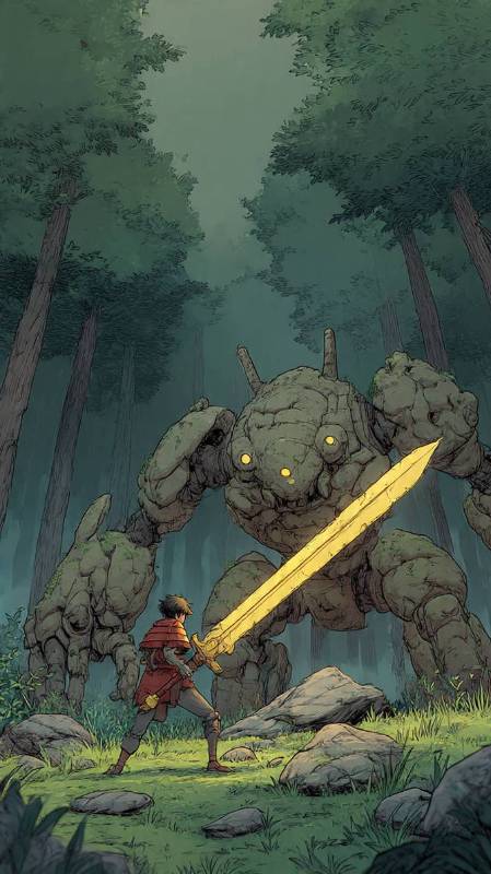 Swordsman Vs Stone Man 2