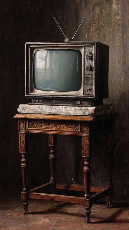 Television As An Oil Painting 1