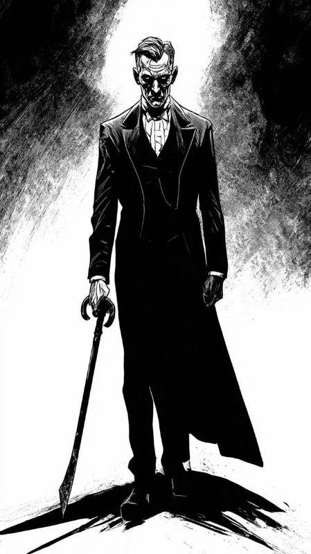 The Swindler S Stare Black And White 